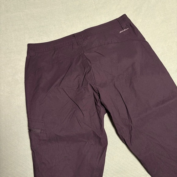 Eddie Bauer Womens Capri Pants Black Nylon Blend Outdoor Hiking Size 10 - Picture 2 of 9